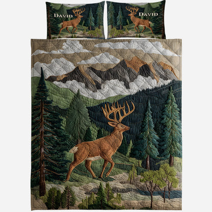 Love Hunting - Personalized Hunting Quilt Set
