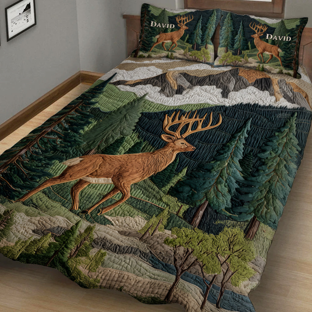 Love Hunting - Personalized Hunting Quilt Set