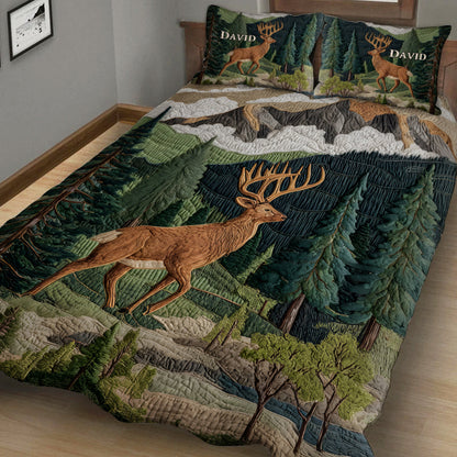 Love Hunting - Personalized Hunting Quilt Set