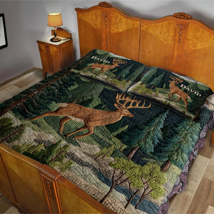Love Hunting - Personalized Hunting Quilt Set