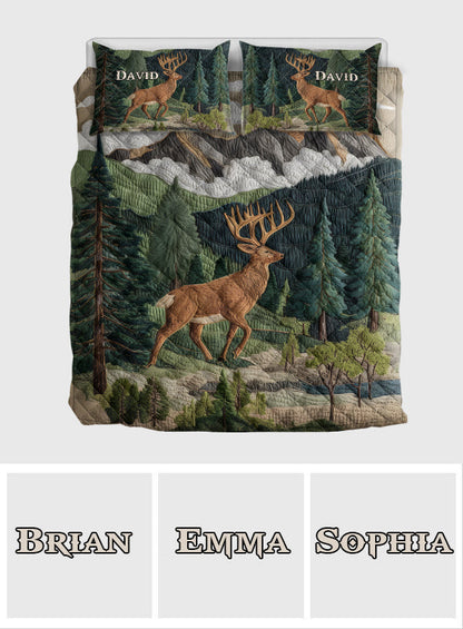 Love Hunting - Personalized Hunting Quilt Set