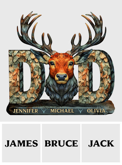 Hunting Dad - Personalized Hunting Custom Shaped Acrylic Plaque