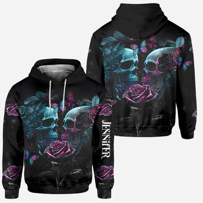 You & Me We Got This - Personalized Skull Hoodie and Leggings
