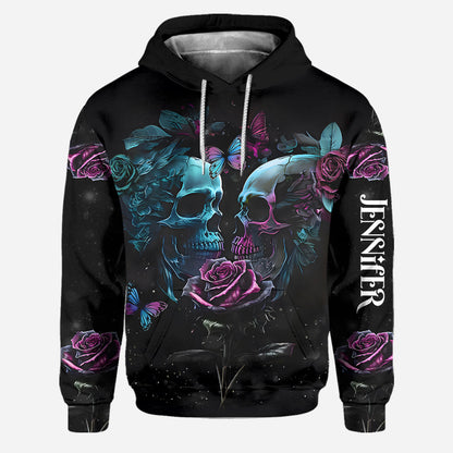 You & Me We Got This - Personalized Skull Hoodie and Leggings