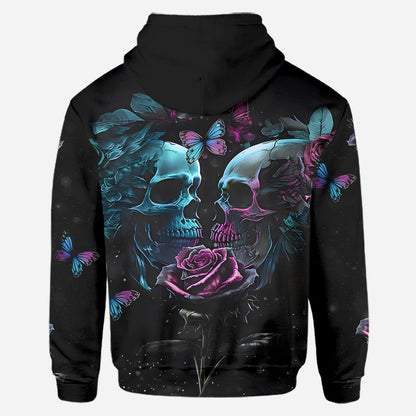 You & Me We Got This - Personalized Skull Hoodie and Leggings