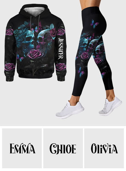 You & Me We Got This - Personalized Skull Hoodie and Leggings