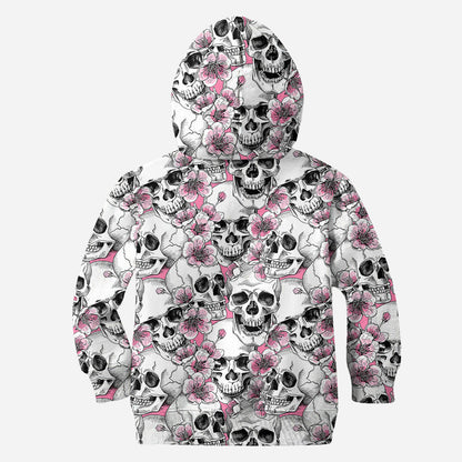 Floral & Skulls - Personalized Skull Hoodie and Leggings