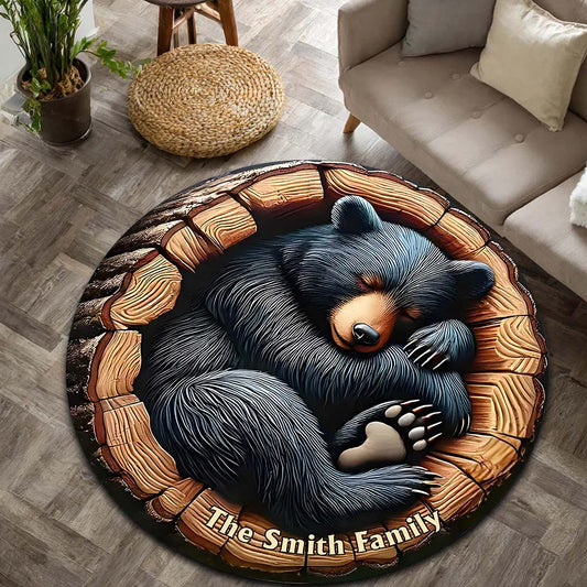 Welcome To Our Sweet Home - Personalized Hunting Round Rug