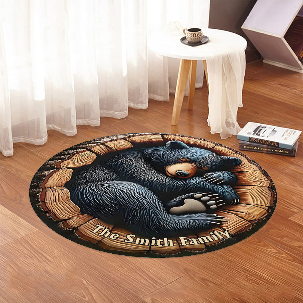 Welcome To Our Sweet Home - Personalized Hunting Round Rug