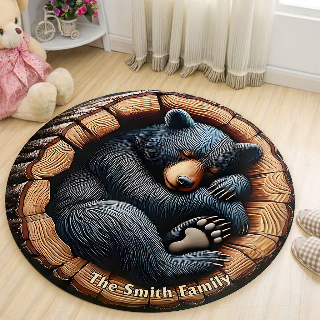 Welcome To Our Sweet Home - Personalized Hunting Round Rug