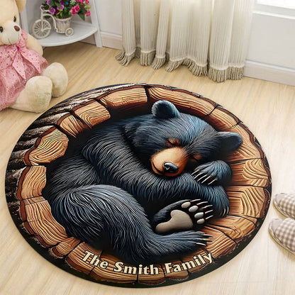 Welcome To Our Sweet Home - Personalized Hunting Round Rug