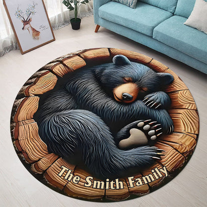 Welcome To Our Sweet Home - Personalized Hunting Round Rug