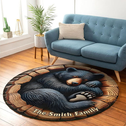 Welcome To Our Sweet Home - Personalized Hunting Round Rug