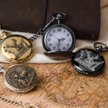 It's Hunting Time - Personalized Hunting Pocket Watch