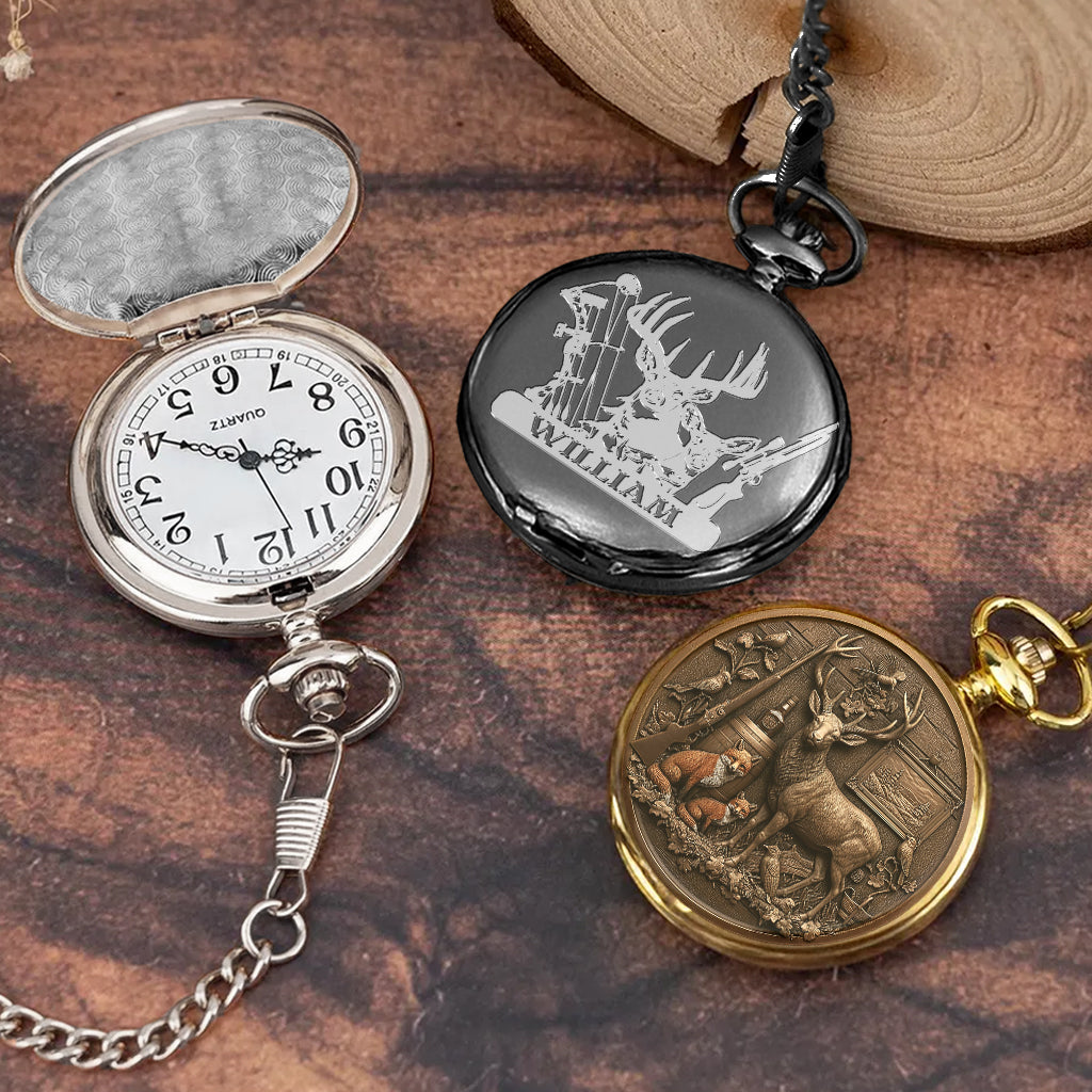 It's Hunting Time - Personalized Hunting Pocket Watch