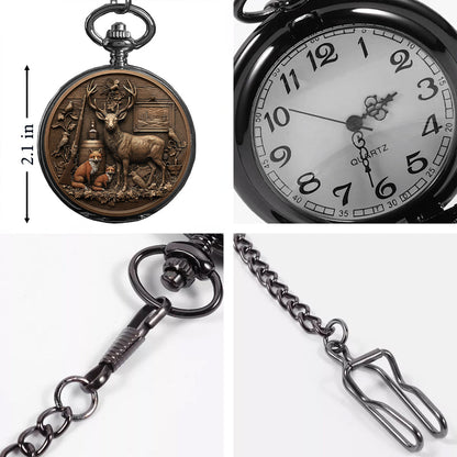 It's Hunting Time - Personalized Hunting Pocket Watch