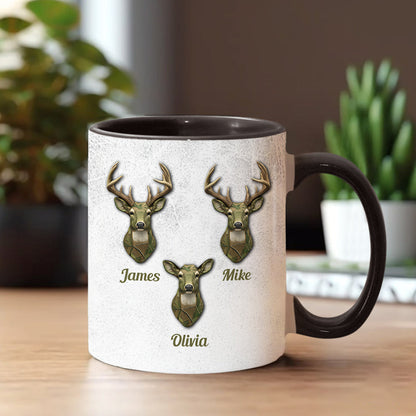 Best Buckin Dad Ever - Personalized Hunting Accent Mug
