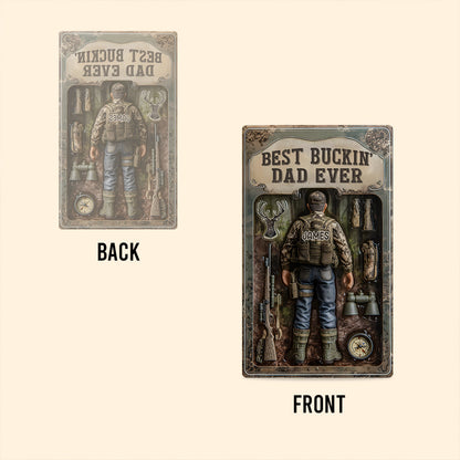 Best Buckin' Dad Ever - Personalized Hunting Custom Shaped Acrylic Plaque
