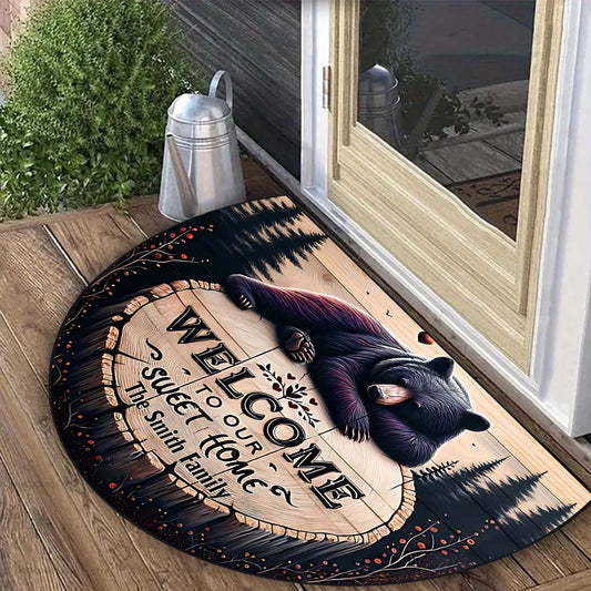Welcome To Our Sweet Home - Personalized Hunting Shaped Doormat