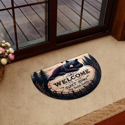 Welcome To Our Sweet Home - Personalized Hunting Shaped Doormat
