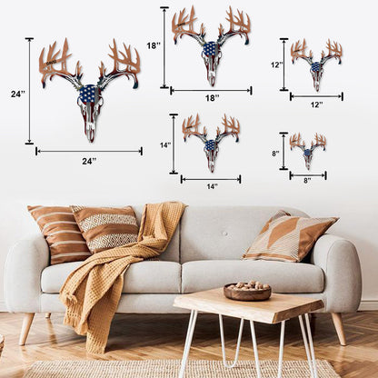 Patriot Buck - Personalized Hunting Cut Metal Sign