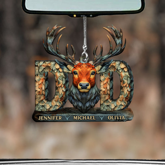 Hunting Dad - Personalized Hunting Car Ornament