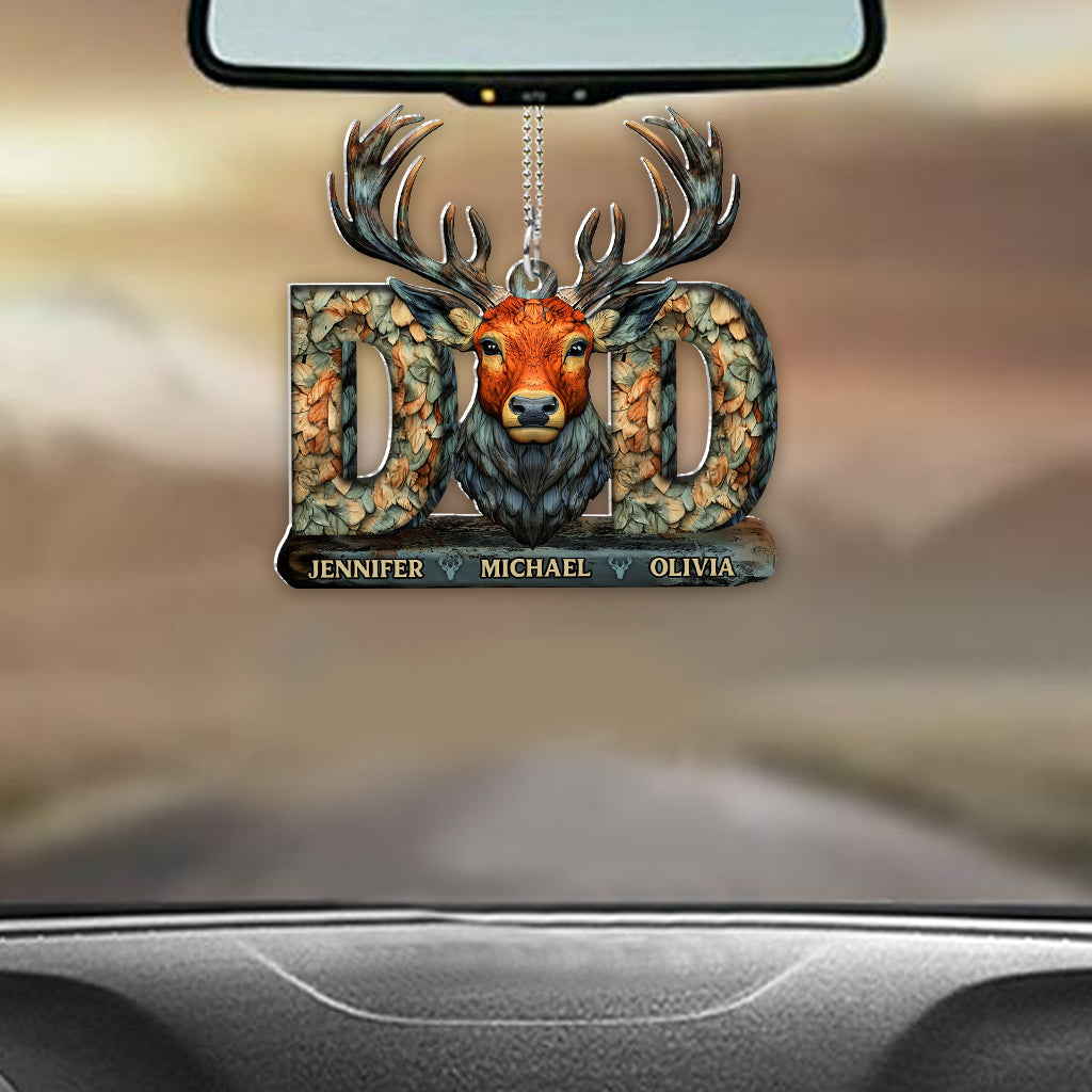 Hunting Dad - Personalized Hunting Car Ornament