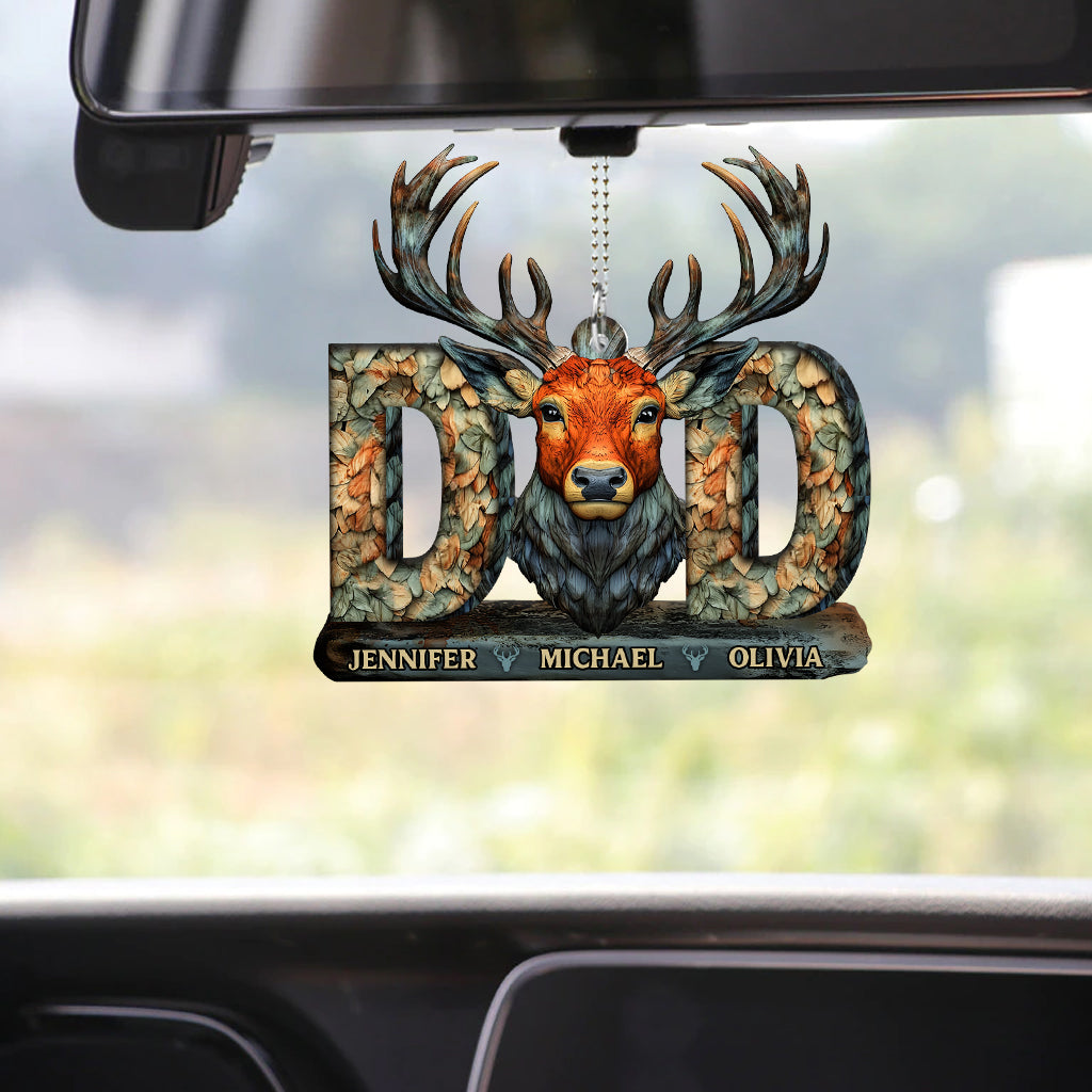 Hunting Dad - Personalized Hunting Car Ornament