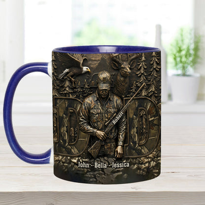 Best Buckin Dad - Personalized Hunting Accent Mug