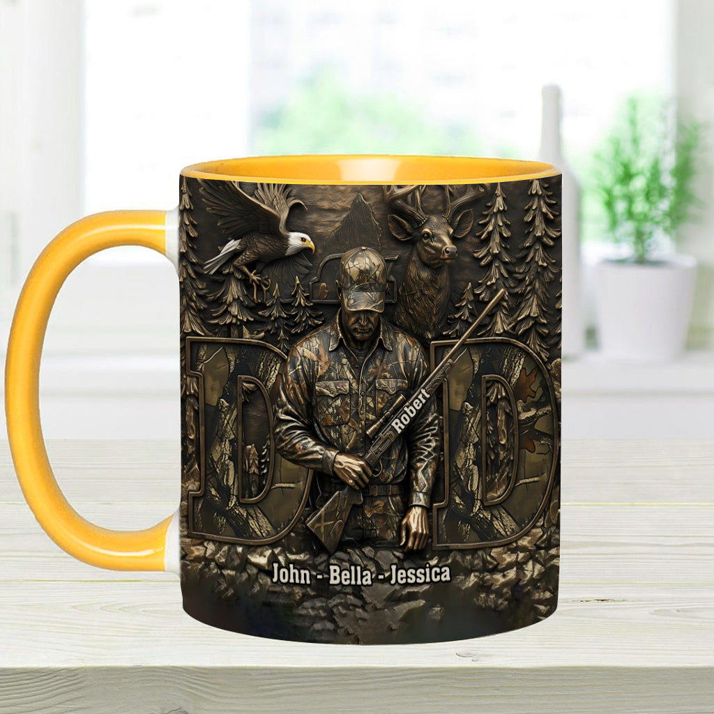 Best Buckin Dad - Personalized Hunting Accent Mug