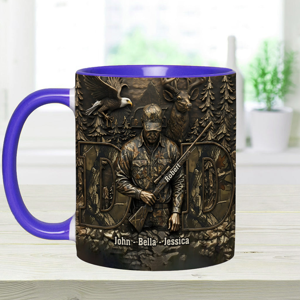 Best Buckin Dad - Personalized Hunting Accent Mug