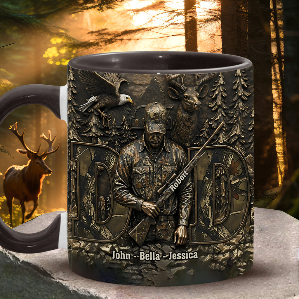 Best Buckin Dad - Personalized Hunting Accent Mug