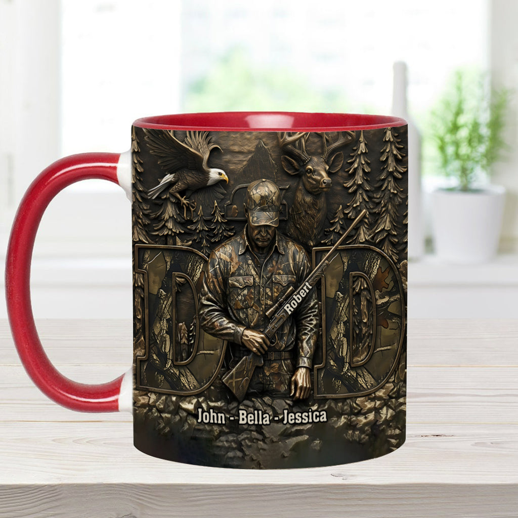 Best Buckin Dad - Personalized Hunting Accent Mug