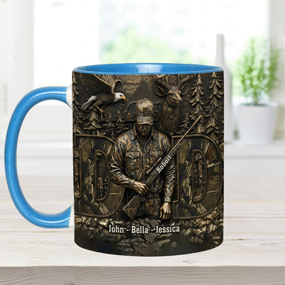 Best Buckin Dad - Personalized Hunting Accent Mug