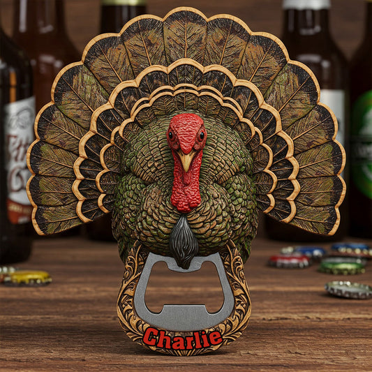 Turkey Hunting Season - Personalized Hunting Bottle Opener