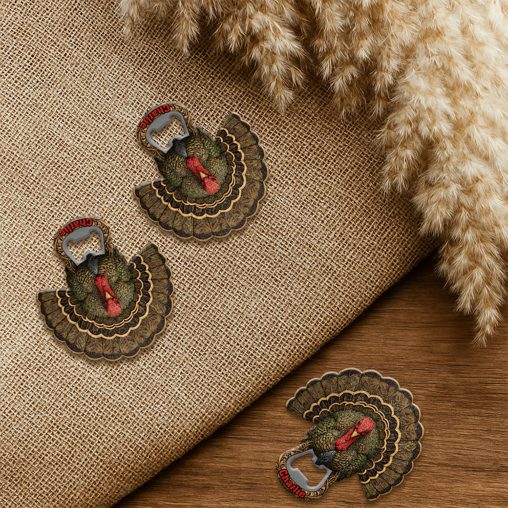 Turkey Hunting Season - Personalized Hunting Bottle Opener
