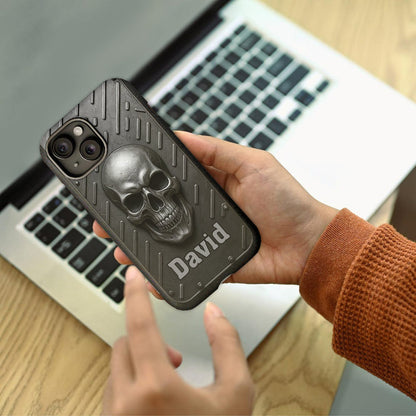 Hello Darkness - Personalized Skull Full Print Phone Case