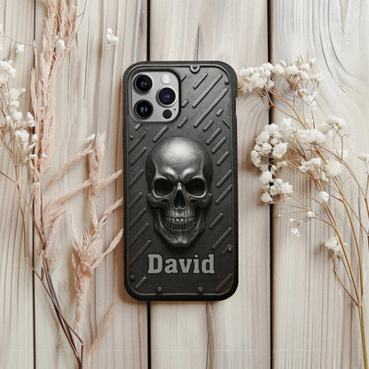 Hello Darkness - Personalized Skull Full Print Phone Case