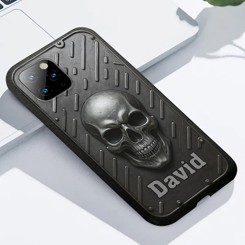 Hello Darkness - Personalized Skull Full Print Phone Case