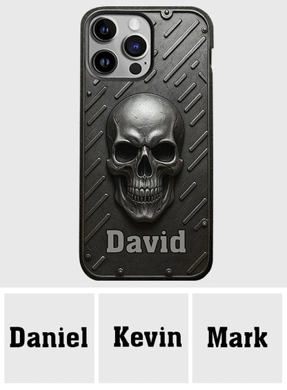 Hello Darkness - Personalized Skull Full Print Phone Case