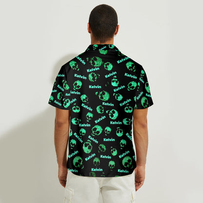 Cool Skull - Personalized Skull Hawaiian Shirt