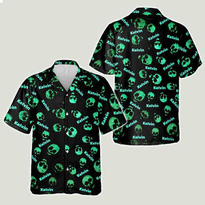 Cool Skull - Personalized Skull Hawaiian Shirt