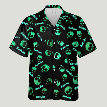 Cool Skull - Personalized Skull Hawaiian Shirt