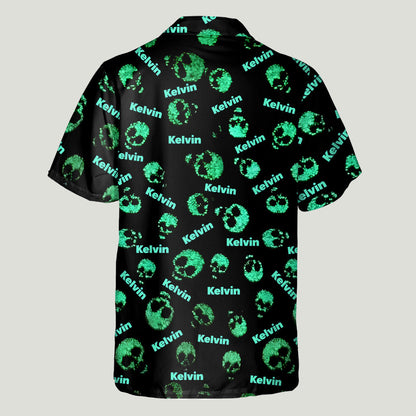 Cool Skull - Personalized Skull Hawaiian Shirt