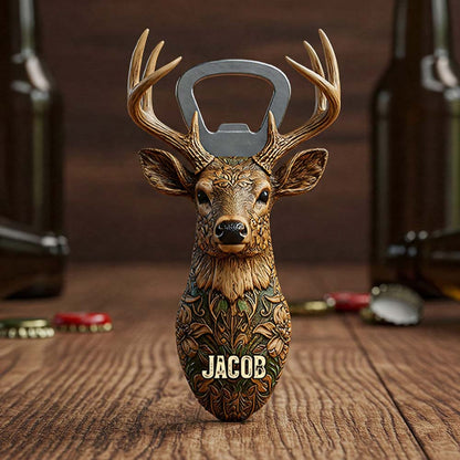 Bucking Around And Find Out - Personalized Hunting Bottle Opener