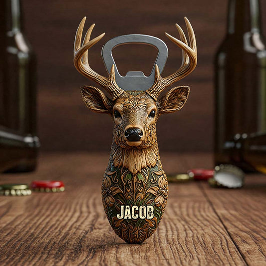 Bucking Around And Find Out - Personalized Hunting Bottle Opener