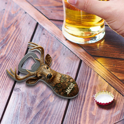 Bucking Around And Find Out - Personalized Hunting Bottle Opener