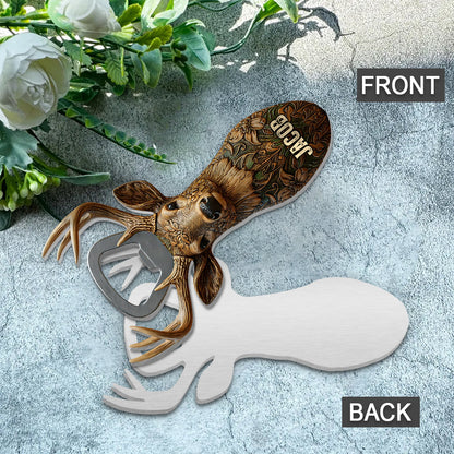 Bucking Around And Find Out - Personalized Hunting Bottle Opener