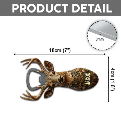 Bucking Around And Find Out - Personalized Hunting Bottle Opener