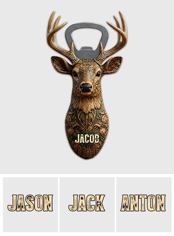 Bucking Around And Find Out - Personalized Hunting Bottle Opener